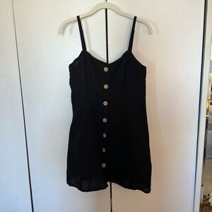 Urban outfitters button down black dress